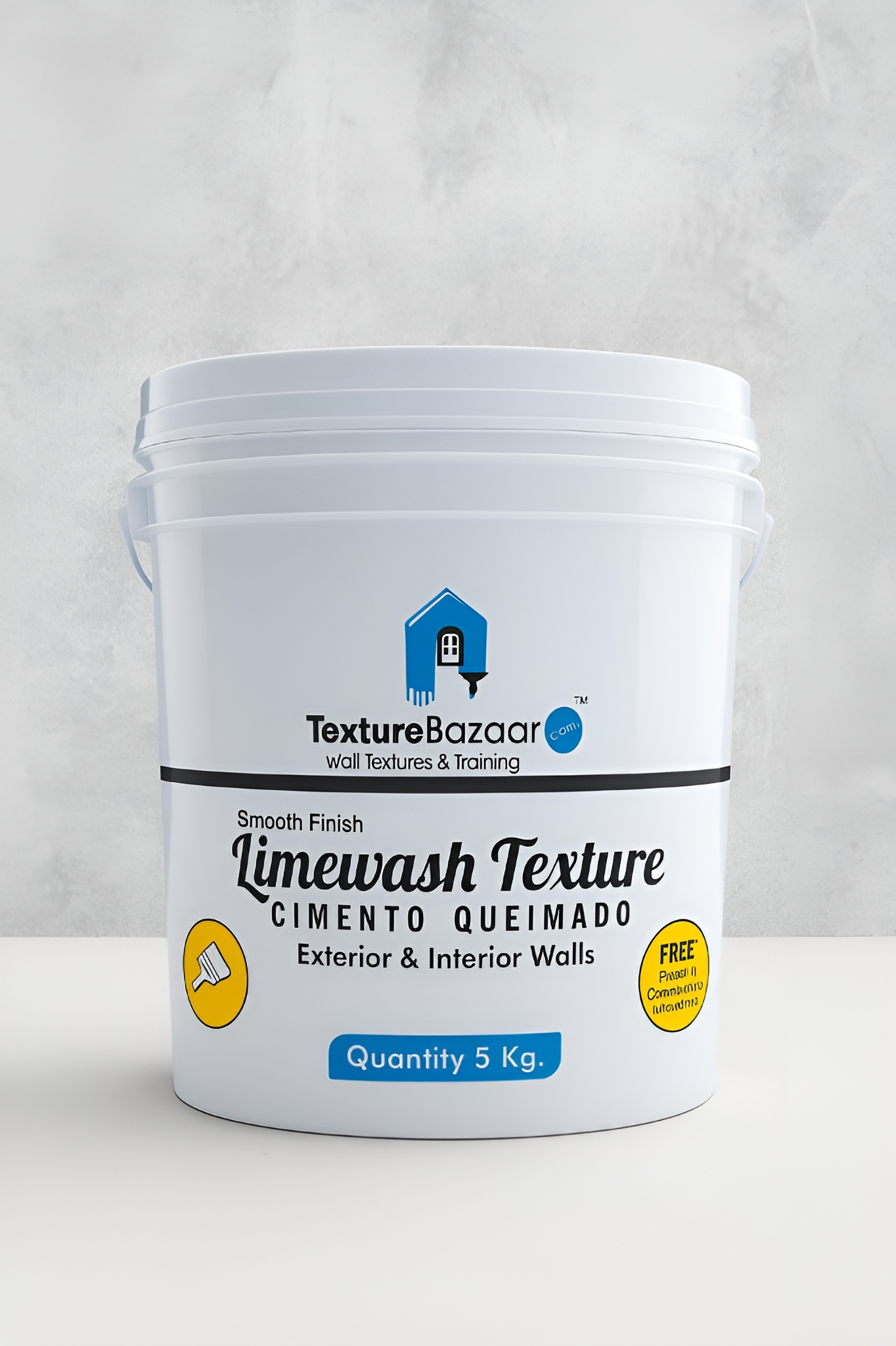 Limewash Cimento Queimado Texture Paint