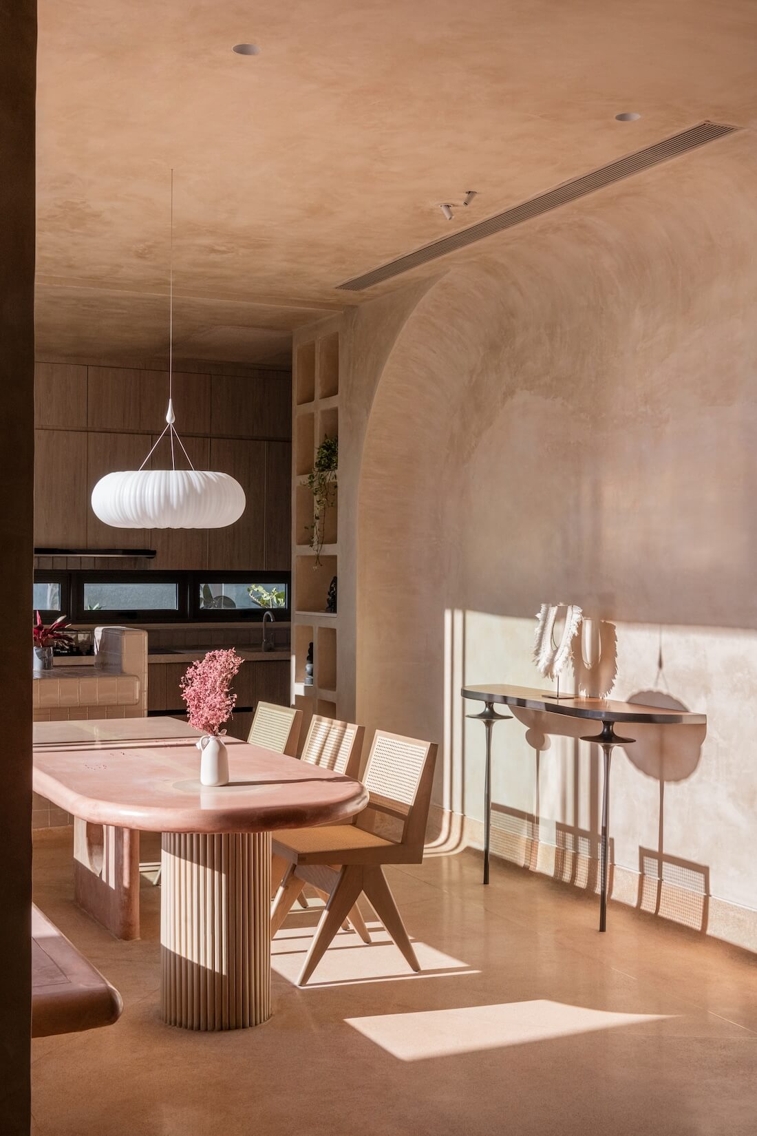 Luxury limewash paint finish for living room walls